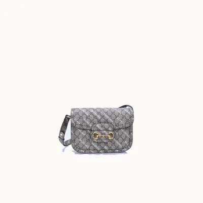 De hombro Gucci Horsebit 1955 Small x Balenciaga Hacker Project GG Supreme pequeña
