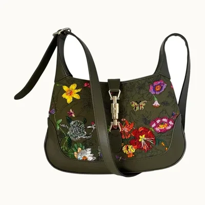 Bolsa Gucci Jackie 1961 Embroidered
