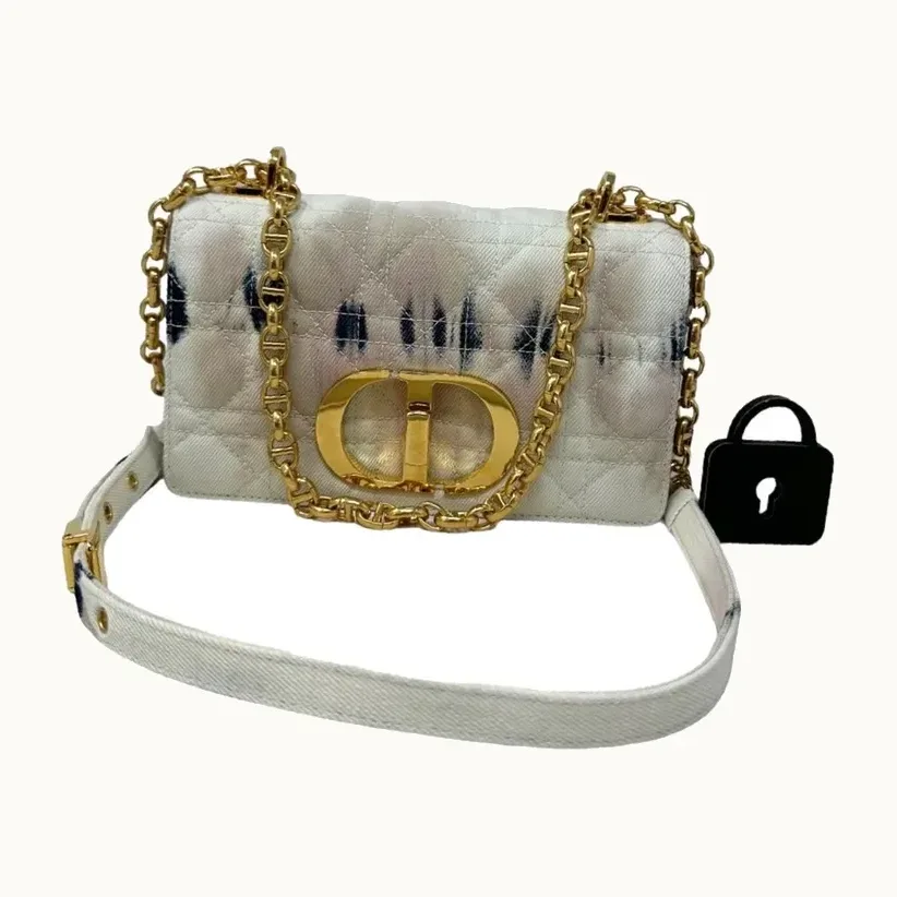 Dior Caro Denim Handbag